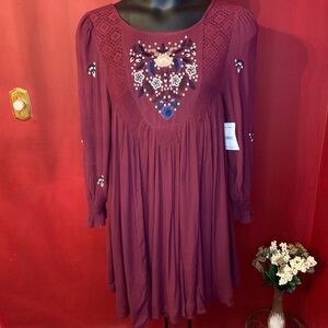 NWT FREE PEOPLE BOHO DRESS SIZE M